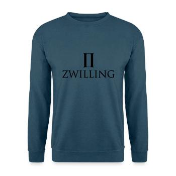 Zwilling - Unisex Pullover - Indigoblau - Vorne