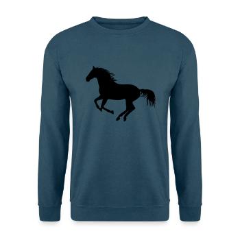 Wild Horse - Unisex Pullover - Indigoblau - Vorne