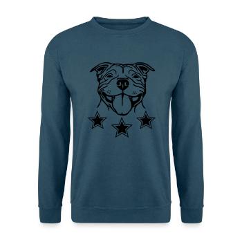 stafford © - www.dog-power.nl - Unisex Pullover - Indigoblau - Vorne