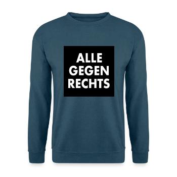 Alle bleiben hier - Unisex Pullover - Indigoblau - Vorne