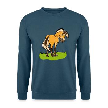 Freundliches Fjordpferd (Ohne Text) - Unisex Pullover - Indigoblau - Vorne