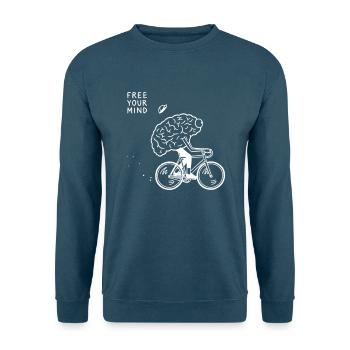 Free Your Mind - Unisex Pullover - Indigoblau - Vorne