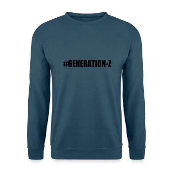 Generation z - Unisex Pullover - Indigoblau - Vorne