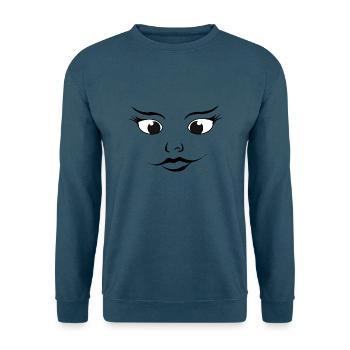 Hübsches Gesicht - Unisex Pullover - Indigoblau - Vorne