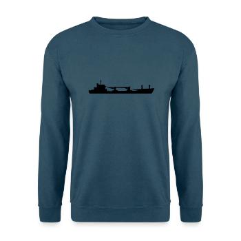 Frachtschiff, Cargo Ship - Unisex Pullover - Indigoblau - Vorne