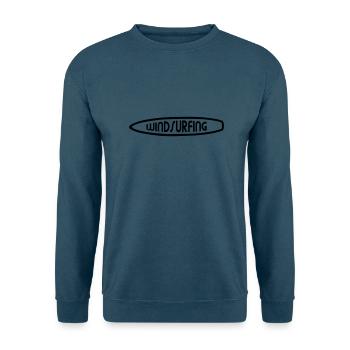Windsurfing Surfbrett - Unisex Pullover - Indigoblau - Vorne