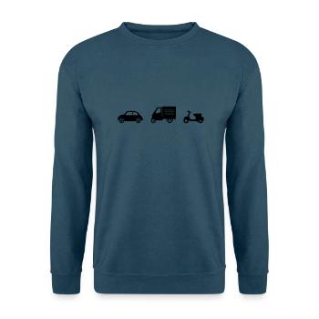 italienische Fahrzeuge - Unisex Pullover - Indigoblau - Vorne