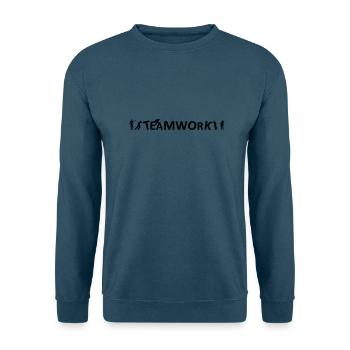 Menschen - Teamwork - Unisex Pullover - Indigoblau - Vorne