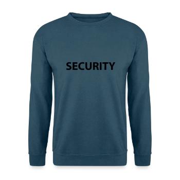 security - Unisex Pullover - Indigoblau - Vorne