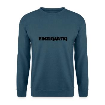 einzigartig - Unisex Pullover - Indigoblau - Vorne