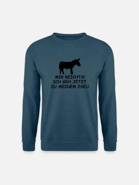 zu meinem esel - Unisex Pullover - Indigoblau