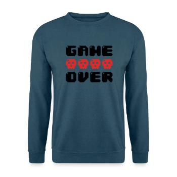 game over - Unisex Pullover - Indigoblau - Vorne