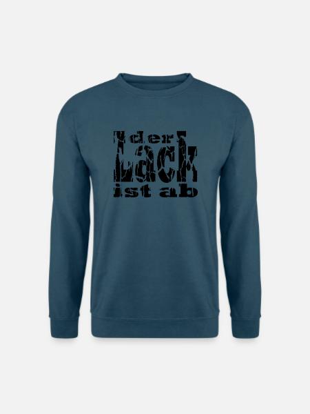 der Lack ist ab - Unisex Pullover - Indigoblau