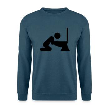 Toilet Vomiting - Unisex Pullover - Indigoblau - Vorne