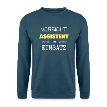 Assistent - Unisex Pullover - Indigoblau - Vorne