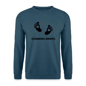 Baby - coming soon - Unisex Pullover - Indigoblau - Vorne