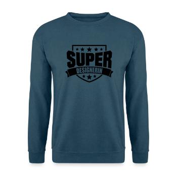 Super Designerin - Unisex Pullover - Indigoblau - Vorne