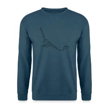 bodel zuschaufeln buddeln loch haufen schaufel gra - Unisex Pullover - Indigoblau - Vorne