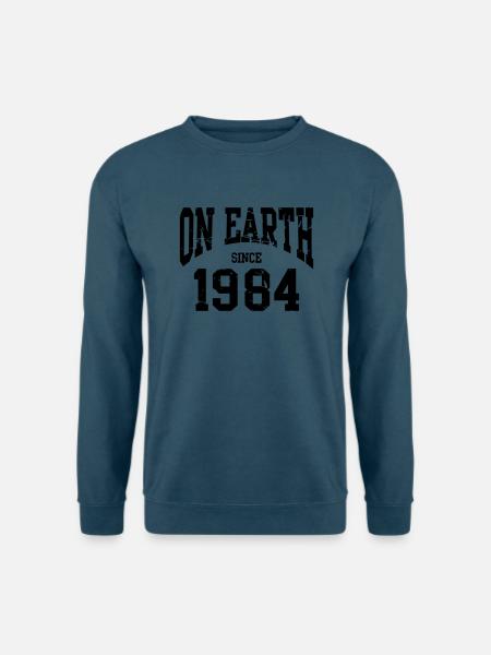 Birthday - On Earth Since 1984 - Geburtstag - Unisex Pullover - Indigoblau