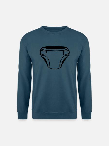 Design Windel Clipart - Unisex Pullover - Indigoblau