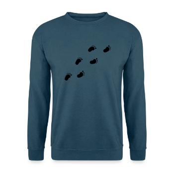 Babyfüße - Unisex Pullover - Indigoblau - Vorne