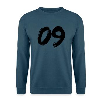 Brushed 09 - Unisex Pullover - Indigoblau - Vorne