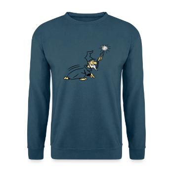zauberer Zauberstab zauberhut Angriff - Unisex Pullover - Indigoblau - Vorne