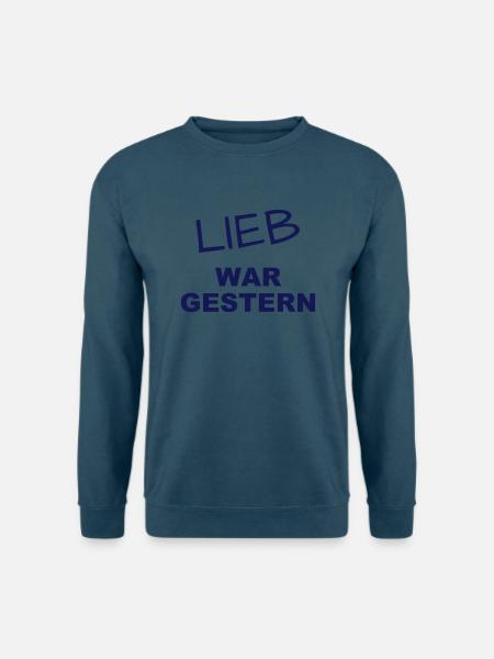 Lieb war gestern - Unisex Pullover - Indigoblau