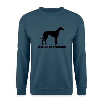 Italian Greyhound - Unisex Pullover - Indigoblau - Vorne
