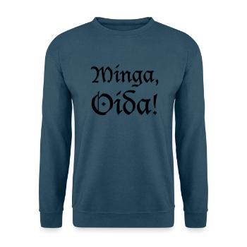 Minga, Oida - Unisex Pullover - Indigoblau - Vorne