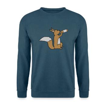Bier trinkendes Eichhörnchen - Unisex Pullover - Indigoblau - Vorne