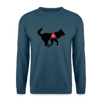 rettungshund_cb - Unisex Pullover - Indigoblau - Vorne
