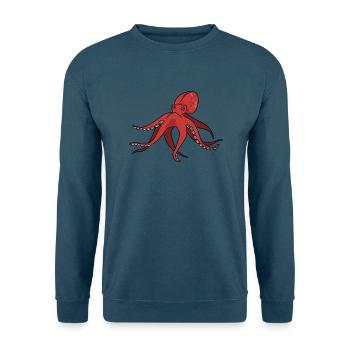 tintenfisch giant octopus krake kalmar sepien fish - Unisex Pullover - Indigoblau - Vorne