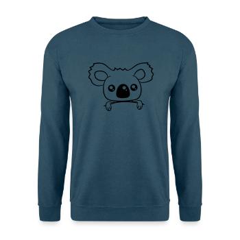 niedlich baby koala baer suess klein kind junges b - Unisex Pullover - Indigoblau - Vorne