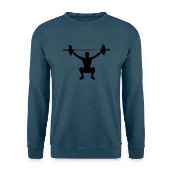 Lifting Weights - Unisex Pullover - Indigoblau - Vorne