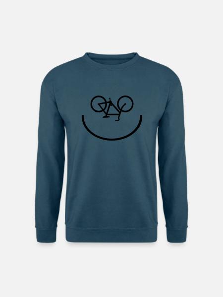 Fahrrad smiley - Unisex Pullover - Indigoblau