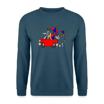 Urlaub - Unisex Pullover - Indigoblau - Vorne