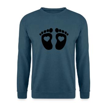 Babyfüsse - Unisex Pullover - Indigoblau - Vorne