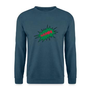 Bääm, Sprechblase, Comic, Cartoon, Gedankenblase, - Unisex Pullover - Indigoblau - Vorne