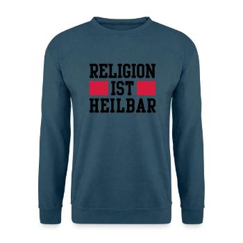 Religion ist heilbar - Unisex Pullover - Indigoblau - Vorne