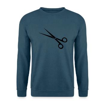 schere - Unisex Pullover - Indigoblau - Vorne