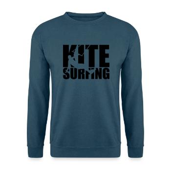 Kitesurfing - Unisex Pullover - Indigoblau - Vorne