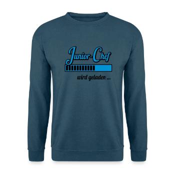 Junior-Chef wird geladen … (Schwangerschaft) - Unisex Pullover - Indigoblau - Vorne