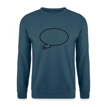 Thinking bubble - Unisex Pullover - Indigoblau - Vorne