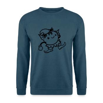 Niedlicher Elf Clipart - Unisex Pullover - Indigoblau - Vorne