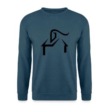 Haus - Unisex Pullover - Indigoblau - Vorne