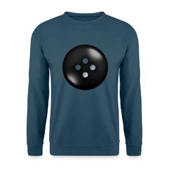 schwarzer Knopf - Unisex Pullover - Indigoblau - Vorne