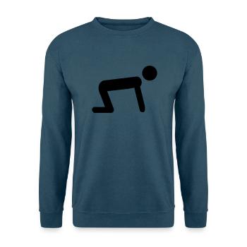 mann - Unisex Pullover - Indigoblau - Vorne