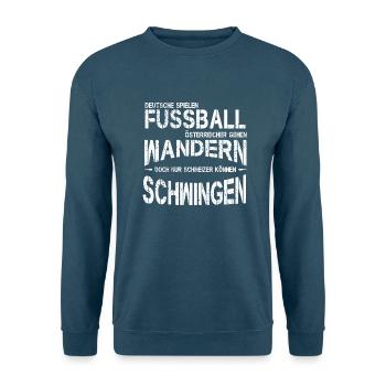 Schwingen - Unisex Pullover - Indigoblau - Vorne