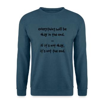 everything okay - Unisex Pullover - Indigoblau - Vorne